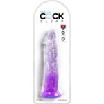 KING COCK - CLEAR PÉNIS RÉALISTE 19.7 CM VIOLET – Image 2