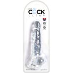 KING COCK - CLEAR PÉNIS RÉALISTE AVEC BOULES 16.5 CM TRANSPARENT – Image 5