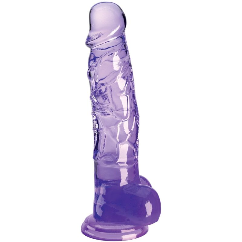 KING COCK - CLEAR PÉNIS RÉALISTE AVEC BOULES 16.5 CM VIOLET KING COCK - CLEAR PÉNIS RÉALISTE AVEC BOULES 16.5 CM VIOLET – Image 1
