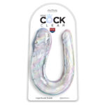 KING COCK - DOUBLE TROUBLE DOUBLE GODE 44 CM TRANSPARENT – Image 2