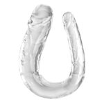 KING COCK - DOUBLE TROUBLE DOUBLE GODE 44 CM TRANSPARENT