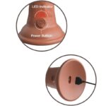 KING COCK - ELITE GODE RÉALISTE VIBRANT & SILICONE 15.2 CM CARAMEL – Image 3