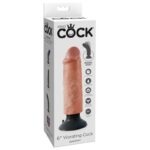 KING COCK - GODE VIBRATEUR 15.24 CM NATUREL