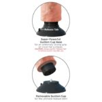 KING COCK - GODE VIBRATEUR AVEC TESTICULES 17.78 CM NATUREL – Image 4