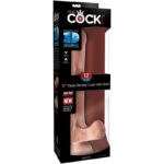 KING COCK - PÉNIS RÉALISTE AVEC BOULES 3D 24.8 CM LÉGER – Image 8