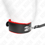 KINK - COLLIER AVEC CEINTURE 116 CM AVEC BRACELET EN CUIR ROUGE AJUSTABLE 40-48 CM X 6 CM – Image 2