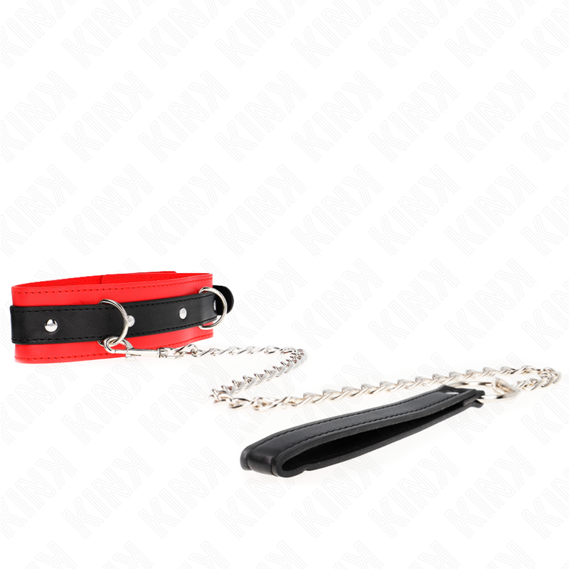 KINK - COLLIER MODÈLE BASIC AVEC LAISSE 65 CM MODÈLE 3 ROUGE 53 X 5 CM KINK - COLLIER MODÈLE BASIC AVEC LAISSE 65 CM MODÈLE 3 ROUGE 53 X 5 CM – Image 1