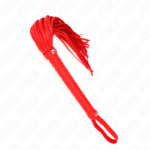 KINK - FOUET AVEC MANCHE TEXTURÉ ROUGE 48,5 CM – Image 2