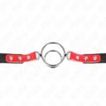 KINK - GAG AVEC PLUSIEURS O-RINGS 4 / 4,8 CM ROUGE 38 X 56 CM – Image 4