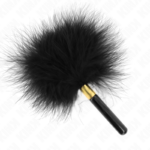 KINK - PLUMES CHACOULES EN MÉTAL DORÉ NOIR 18 CM