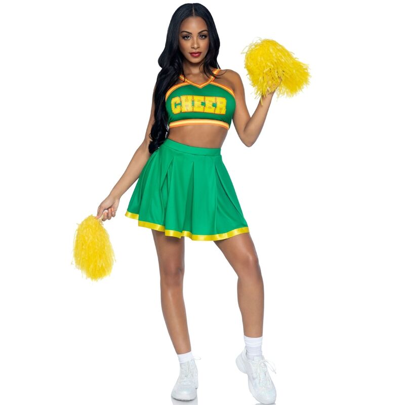 LEG AVENUE - COSTUME POM-POM GIRLS VERT S/M LEG AVENUE - COSTUME POM-POM GIRLS VERT S/M – Image 1
