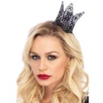 LEG AVENUE - MINI COURONNE EN FILIGRANE MÉTAL NOIR