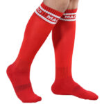 MACHO - CHAUSSETTES LONGUES TAILLE UNIQUE ROUGE – Image 2
