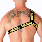 MACHO - HARNAIS ROMAIN JAUNE L/XL – Image 4