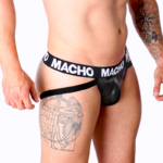 MACHO - MX25NC JOCK CUIR NOIR M – Image 2