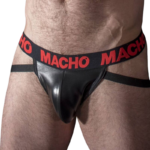 MACHO - MX25RC JOCK CUIR ROUGE M