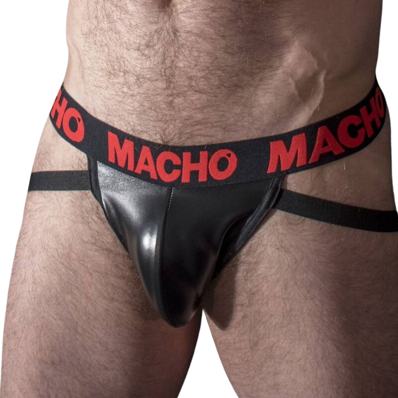 MACHO - MX25RC JOCK CUIR ROUGE XL MACHO - MX25RC JOCK CUIR ROUGE XL – Image 1