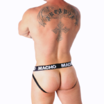 MACHO - MX26X1 JOCK GRID BLANC M – Image 5