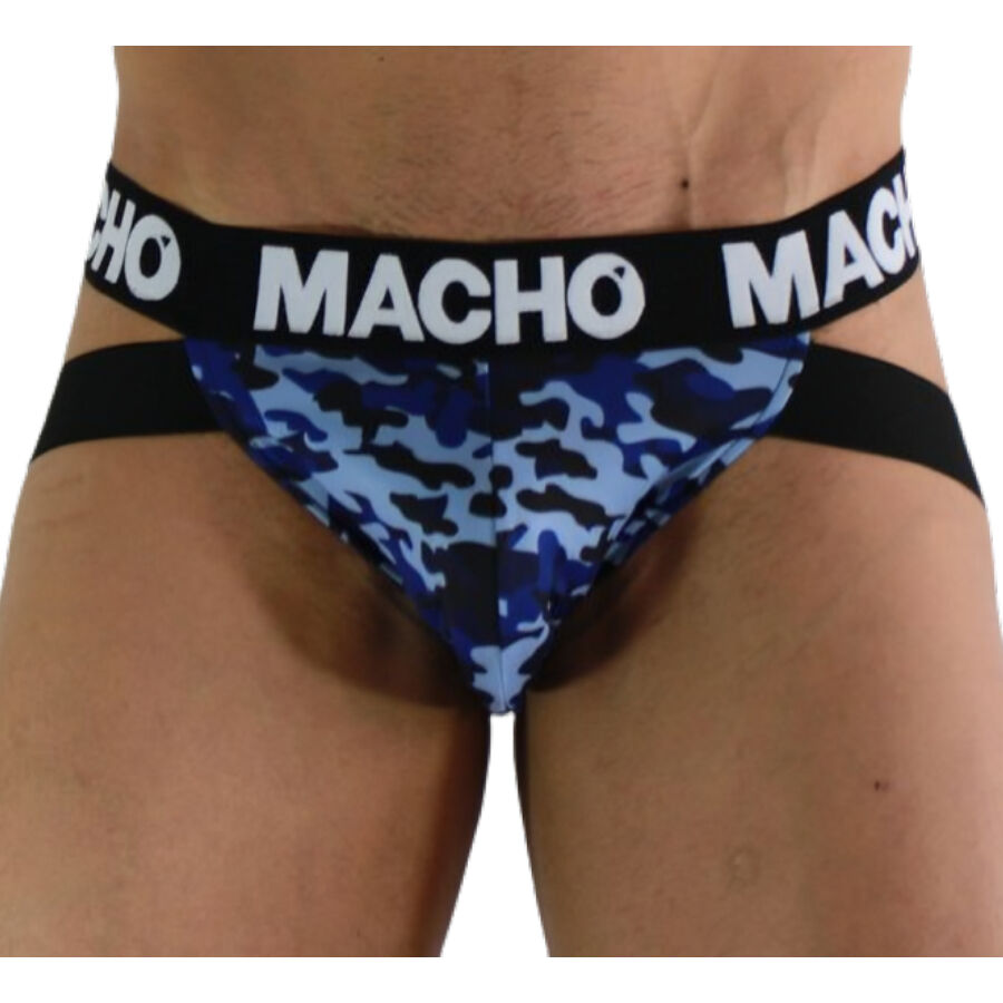MACHO - MX28MA JOCK BLEU MILITAIRE L MACHO - MX28MA JOCK BLEU MILITAIRE L – Image 1