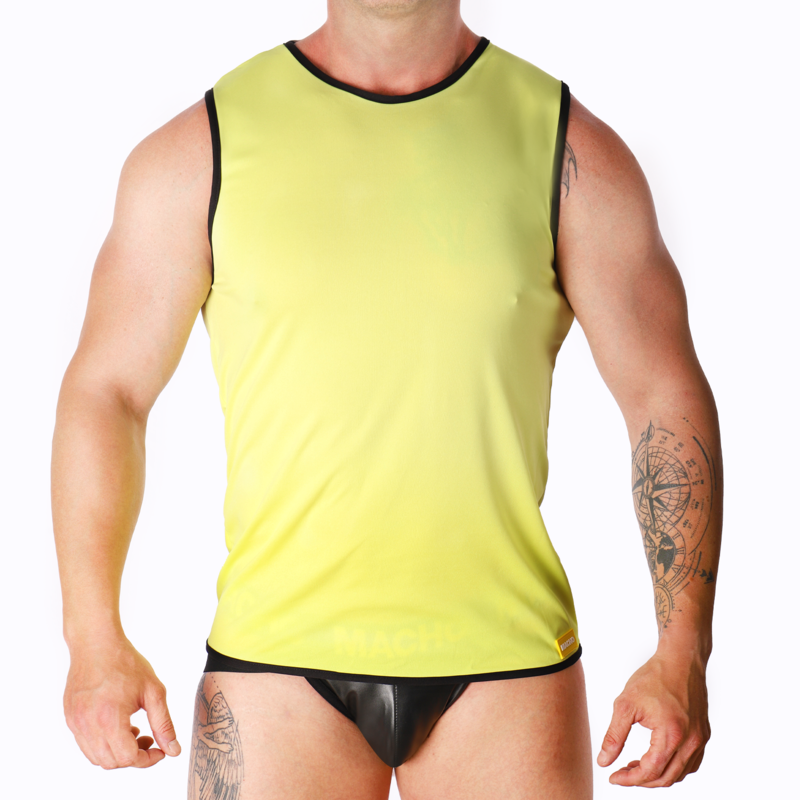 MACHO - T-SHIRT JAUNE S/M MACHO - T-SHIRT JAUNE S/M – Image 1