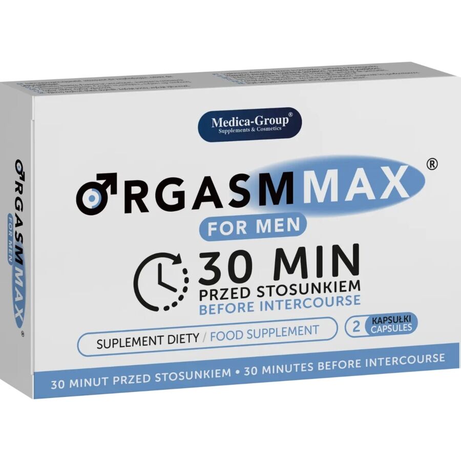 MEDICA GROUP - ORGASM MAX POUR HOMMES 2 CAPSULES MEDICA GROUP - ORGASM MAX POUR HOMMES 2 CAPSULES – Image 1