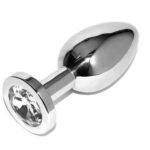 METAL HARD - PLUG ANAL DIAMANT TRANSPARENT PETIT 5,71CM – Image 2