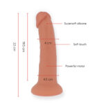 ONINDER - GRAND GODE VIBRATEUR BOGOTÁ 9 VITESSES NATUREL 22 CM -O- 4,5 CM - APPLICATION GRATUITE – Image 3