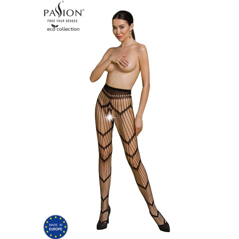PASSION - BODYSTOCKING ECO COLLECTION ECO S006 NOIR PASSION - BODYSTOCKING ECO COLLECTION ECO S006 NOIR – Image 1