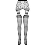 PASSION - COLLANT NOIR AVEC JARRETIÈRE S027 TAILLE UNIQUE – Image 5