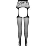 PASSION - COLLANT NOIR AVEC JARRETIÈRE S028 TAILLE UNIQUE – Image 6