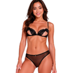 PASSION - ENSEMBLE SOUTIEN-GORGE + CULOTTE INTIMARI NOIR S/M