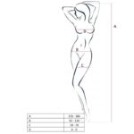 PASSION - FEMME BS049 BODYSTOCKING ROUGE TAILLE UNIQUE – Image 2