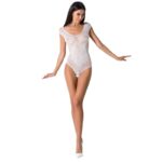 PASSION - FEMME BS064 BODYSTOCKING BLANC TAILLE UNIQUE