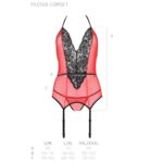 PASSION - PEONIA CORSET LIGNE ÉROTIQUE ROUGE S/M – Image 6