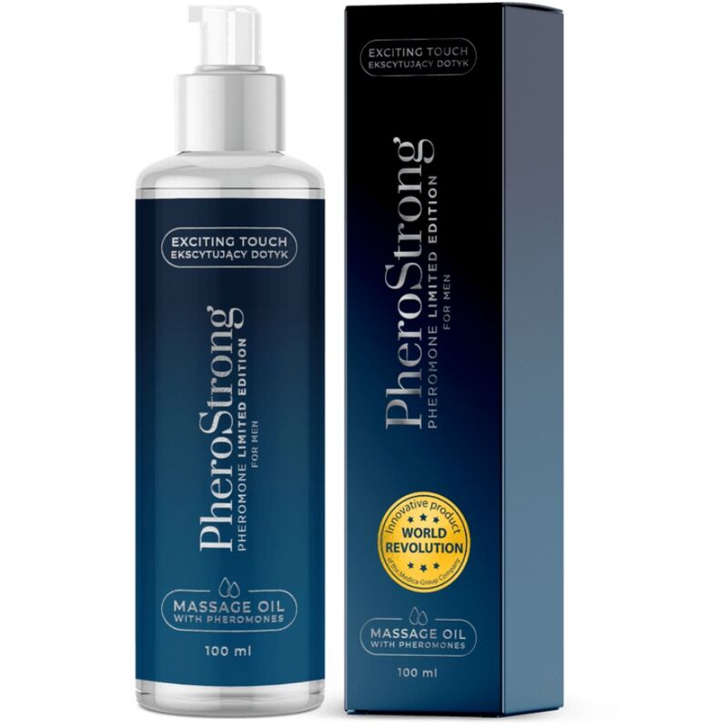 PHEROSTRONG - HUILE DE MASSAGE ÉDITION LIMITÉE POUR HOMME 100 ML PHEROSTRONG - HUILE DE MASSAGE ÉDITION LIMITÉE POUR HOMME 100 ML – Image 1