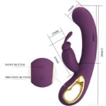 PRETTY LOVE - LIAM VIBRATEUR LAPIN ET STIMULATEUR DE POINT G VIOLET – Image 3