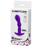 PRETTY LOVE - MASSAGER ANAL 12 MODES DE VIBRATION LILAS – Image 3