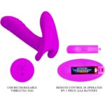 PRETTY LOVE - MASSEUR & VIBRATEUR 12 VIBRATIONS TÉLÉCOMMANDE VIOLET – Image 8