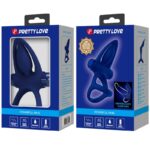 PRETTY LOVE - MAT DOUBLE ANNEAU AVEC VIBRATION & STIMULATEUR BLEU – Image 10