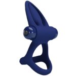 PRETTY LOVE - MAT DOUBLE ANNEAU AVEC VIBRATION & STIMULATEUR BLEU – Image 3