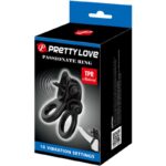 PRETTY LOVE - PASSIONATE RING DOUBLE ANNEAU VIBRANT + STIMULATEUR DE CLITORIS NOIR – Image 6