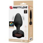PRETTY LOVE - PLUG ANAL VARIAN AVEC LUMIÈRE LED NOIR 10,8 CM – Image 9