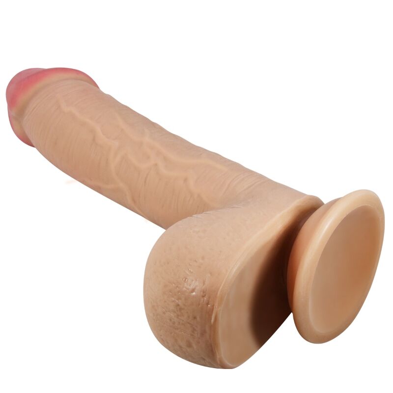 PRETTY LOVE - SÉRIE SLIDING SKIN GODE RÉALISTE AVEC VENTOUSE SLIDING SKIN FLESH 23 PRETTY LOVE - SÉRIE SLIDING SKIN GODE RÉALISTE AVEC VENTOUSE SLIDING SKIN FLESH 23,4 CM – Image 1