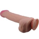 PRETTY LOVE - SÉRIE SLIDING SKIN GODE RÉALISTE AVEC VENTOUSE SLIDING SKIN MARRON 26 CM – Image 2