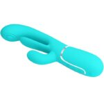 PRETTY LOVE - SHANIA TRIPLE RABBIT VIBRATEUR MULTIFONCTION 3 EN 1 BLEU – Image 3