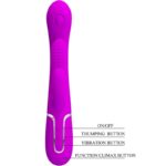 PRETTY LOVE - SHANIA TRIPLE RABBIT VIBRATEUR MULTIFONCTION ROSE – Image 5