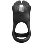 PRETTY LOVE - SILAS ANNEAU PÉNIS VIBRANT 7 VIBRATIONS SILICONE NOIR – Image 4