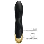 PRETTY LOVE - VIBRATEUR DE LUXE RECHARGEABLE NOIR PLAQUÉ OR – Image 3