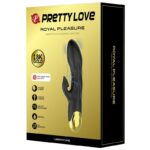 PRETTY LOVE - VIBRATEUR DE LUXE RECHARGEABLE NOIR PLAQUÉ OR – Image 7