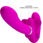 PRETTY LOVE - VIBRATEUR DOUBLE STRAP-ON VALERIE 12 VIBRATIONS VIOLET – Image 6